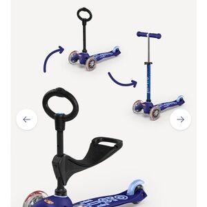 Micro Mini Removable seat with ergonomic O-bar